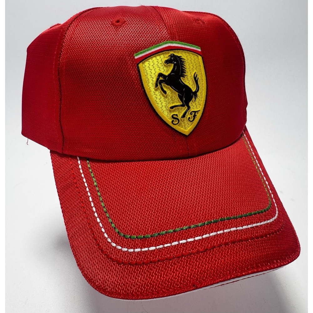 Scuderia Ferrari F1 Race Cap Hat Embroidered Red New w/ Tags Official